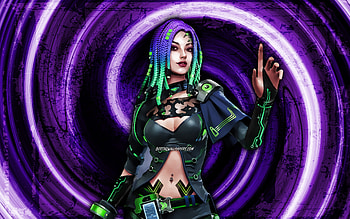 Moco, GFF, violet grunge background, Garena Fire, vortex, Garena Fire characters, Moco Skin, Fire Battlegrounds, Moco Fire HD wallpaper