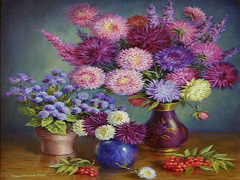 For Juliannaa, table, leaves, vases, floral, branches, berries, arrangements HD wallpaper