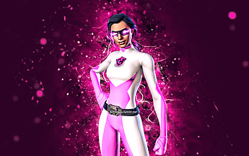 FNCS Joltara, , purple neon lights, Fortnite Battle Royale, Fortnite characters, FNCS Joltara Skin, Fortnite, FNCS Joltara Fortnite HD wallpaper