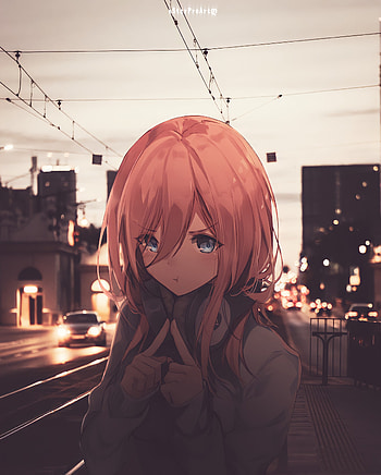 Miku Nakano, Anime, AnimexReality, animegirlfanart, mikunakano, anime, animegirl, waifus, AnimeEdit HD phone wallpaper