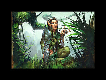 Fantasy, druid, girl, female HD wallpaper