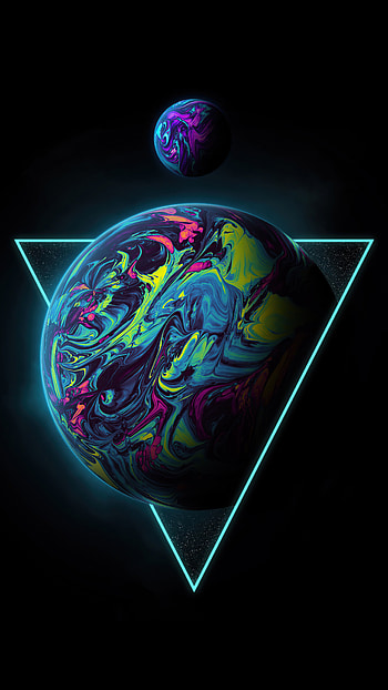 Triangle planet, Sony Xperia , Premium quality HD phone wallpaper