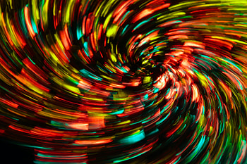 Abstract, Lights, Glare, Blur, Smooth, Spiral HD wallpaper