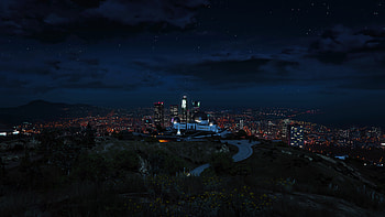Grand Theft Auto 5, Stunning cityscape, Ultra gaming, Background HD wallpaper