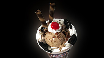 Food, Waffles, Desert, Ice Cream, Oreo, Frappuccino HD wallpaper