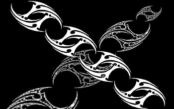 Tribal, , Pattern, Black and White HD wallpaper