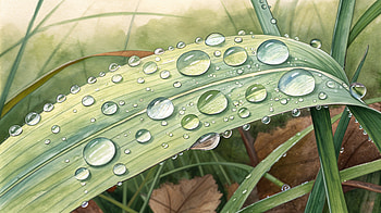 Dew Drops on Green Leaves - Ultra, dew, water drop, nature, close-up HD wallpaper