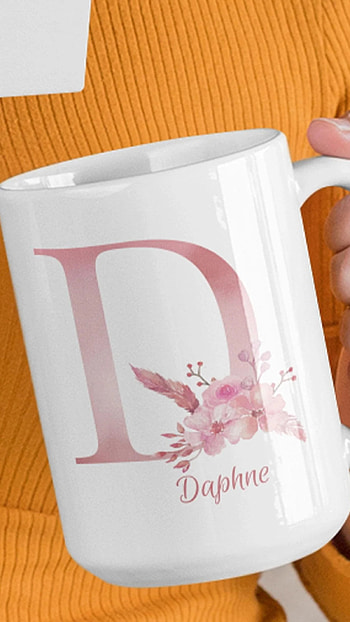 D Name Ka, Daphne, Name Mug HD phone wallpaper