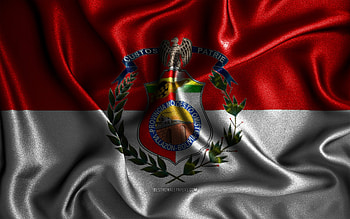 Villazon flag, , silk wavy flags, Bolivian cities, Day of Villazon, fabric flags, Flag of Villazon, 3D art, Villazon, Cities of Bolivia, Villazon 3D flag, Bolivia HD wallpaper