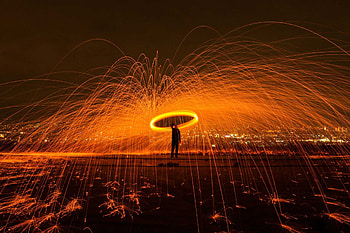 Men Magic Burn Fire Sparkles Sparks, graphy, fire, flame HD wallpaper