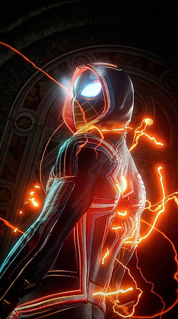 Miles Morales 2099, spiderman HD phone wallpaper