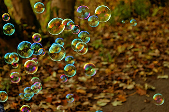 FLOATING BUBBLES IN THE AIR, BUBBLES, COLORS, BEAUTIFUL, GORGEOUS HD wallpaper