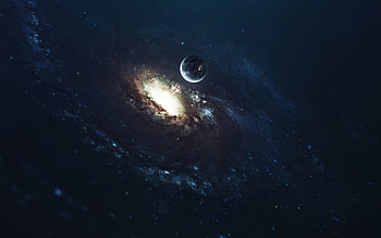 Planet, Nebula, Universe, Bright, Galaxy, Spiral HD wallpaper