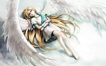 Angel, girl, cg, fantasy HD wallpaper
