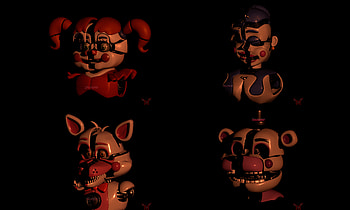 Sister Location Showdown: Funtime Freddy & Circus Baby — Ultra, Funtime Freddy (Five Nights at Freddy's), Circus Baby (Five Nights at Freddy's), video game, Five Nights at Freddy's: Sister Location, Five Nights at Freddy's HD wallpaper