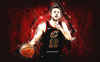 Matthew Dellavedova, Cleveland Cavaliers, Turkish basketball player, burgundy stone background, grunge art, NBA, basketball, USA HD wallpaper