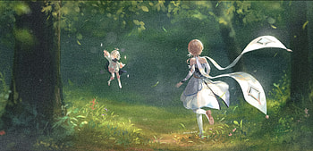 Genshin Impact : Lumine & Paimon's Enchanted Forest Adventure, Paimon (Genshin Impact), Lumine (Genshin Impact), video game, Genshin Impact HD wallpaper
