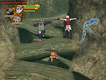 Naruto Shippuden, game, outside, people, anime HD wallpaper