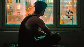 Sadness Through Window, alone, sad, graphy HD wallpaper