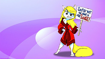 A Single Mink, Anthro, Woman, cute, Robe, Sign, Female, Pretty, Cartoons, Girl, Furry, TV Series, Minerva Mink, Animaniacs HD wallpaper