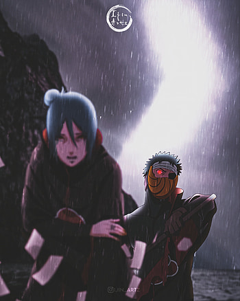 Obito vs Konan, akatsuki, edits, fyp, anime HD phone wallpaper
