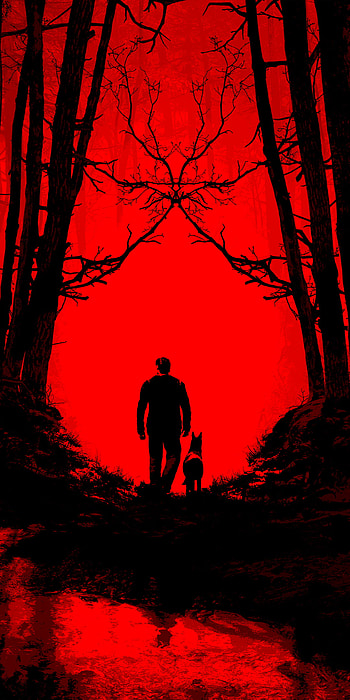 Blair Witch Black & Red Concept Art, video game, Dark Gaming HD phone wallpaper