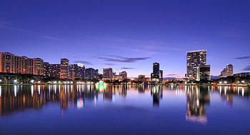 Orlando Skyline, Magical transportation, Home away from home, Enchanting vibes HD wallpaper