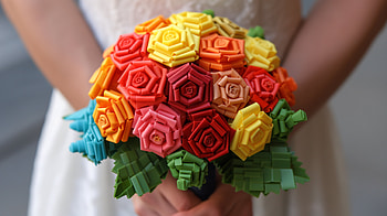 Colorful Wedding Bouquet, wedding bouquet, rose HD wallpaper