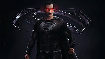 Black Superman Suit , superman, superheroes, artwork, artist, artstation HD wallpaper