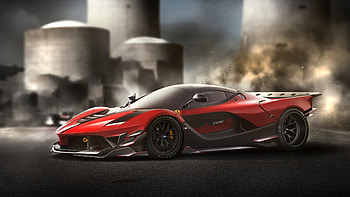 Ferrari LaFerrari FXXK, laferrari, ferrari, cars, behance HD wallpaper