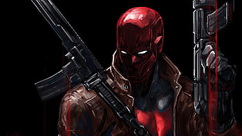 Red Hood With Gun, red-hood, superheroes, artwork, artist, artstation HD wallpaper