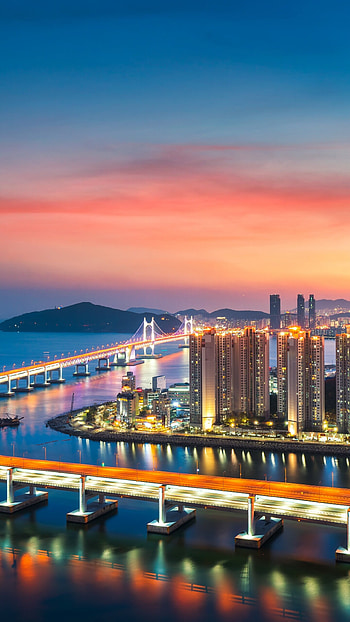 Diamond Bridge, Korea HD phone wallpaper