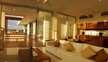 Villa, Interior, Miscellanea, Miscellaneous, House, Design, Style, Pool, Living Space, Residential Space, Terrace HD wallpaper