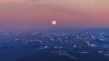 Summer Sunrise From Mount Blue Sky, summer, sunrise, mountains, snow, sky, nature HD wallpaper
