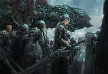 Women Warrior, Women, Warrior, CG, fantasy HD wallpaper