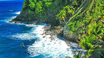 Dominica Island, Adventure destination, Thrilling hikes, Breathtaking views HD wallpaper