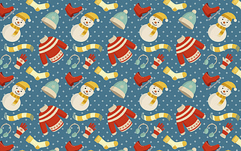 Pattern, winter, blue, craciun, iarna, christmas, red, texture, snowman HD wallpaper