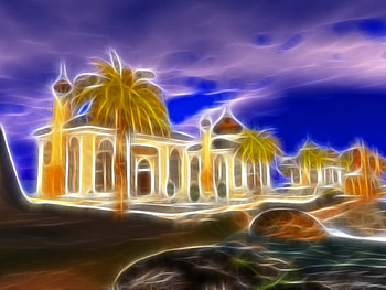 Dreams of Egypt, egypt, dreams, fractal HD wallpaper