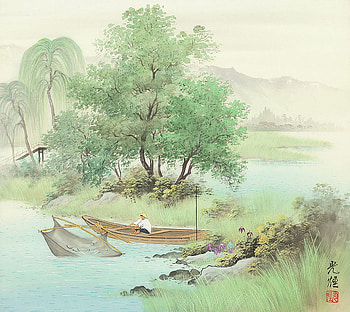 Koukei Kojima, nature, art, drawing HD wallpaper