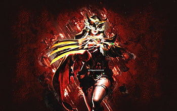 Natalia Phantom Dancer, Mobile Legends, red stone background, grunge art, Natalia Phantom Dancer ML, Mobile Legends characters, Natalia Phantom Dancer Skin, Natalia Phantom Dancer Mobile Legends HD wallpaper