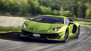 Lamborghini Aventador, Vibrant green beauty, Striking presence, Iconic supercar HD wallpaper