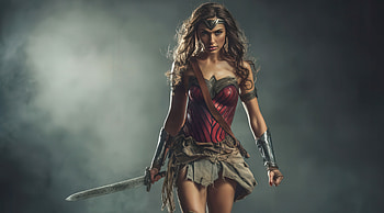 Wonder Woman Lasso Of Truth Shield Of Power, wonder-woman, superheroes, artwork, art, digital-art, ai, deviantart HD wallpaper