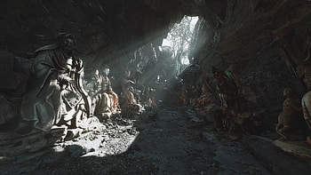 Wukong's Shadowed Cavern — Black Myth Quad, Black Myth: Wukong HD wallpaper
