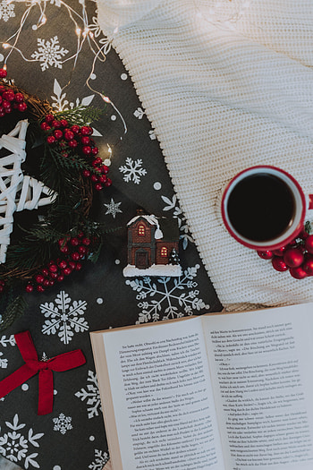 Holidays, New Year, Decorations, Cup, Christmas, Book, Mood, Mug HD phone wallpaper