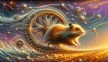 Fantasy Hamster Cosmic Journey, hamster, surreal, fantasy, artistic HD wallpaper