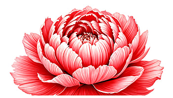 Vibrant Peony: Stunning Ultra, peony, flower, blooming, red, petal HD wallpaper