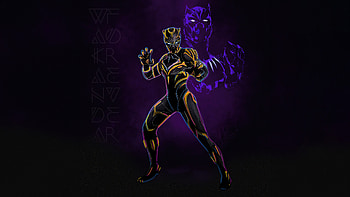 Black Panther Lives Wakanda Forever Minimal , black-panther, superheroes, minimalism, minimalist, artist, artwork, digital-art, artstation HD wallpaper