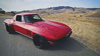 Cars, Side View, Corvette, C2, Restomod HD wallpaper