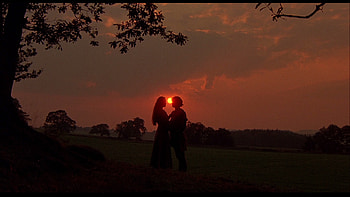 The Perfect Place For ..., shadows, love, silhouettes, romance, romantic, silhouette, sunset, together HD wallpaper
