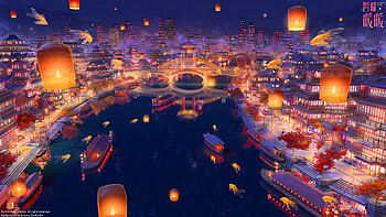 Romantic City , artist, artwork, digital-art, deviantart HD wallpaper